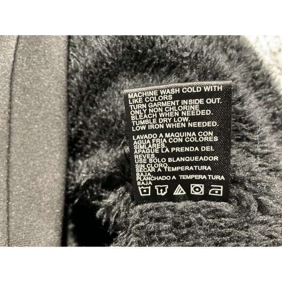 Stone Falcon Jacket Large Black Zip Front With Hood Pockets Lightweight Neoprene - Picture 10 of 12